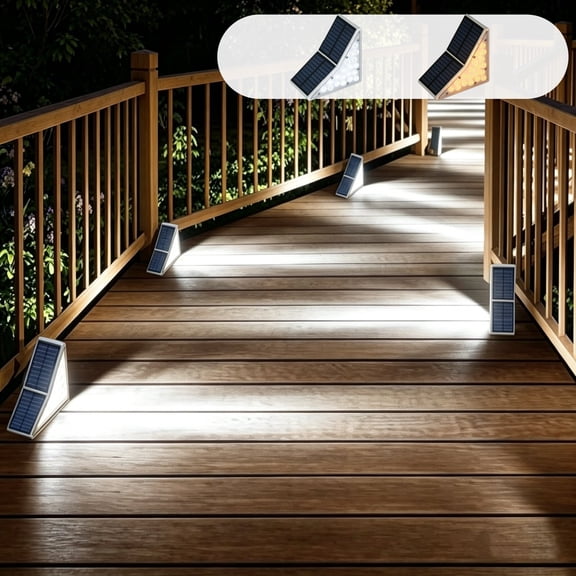 Viflosae Hanging Solar Lights for Outside Outdoor Decor Solar Powered Stair Step Lights 2 Color Options Rainproof Outdoor Walkway Lights for Patio Garden Yard and Outdoor Space Decoration