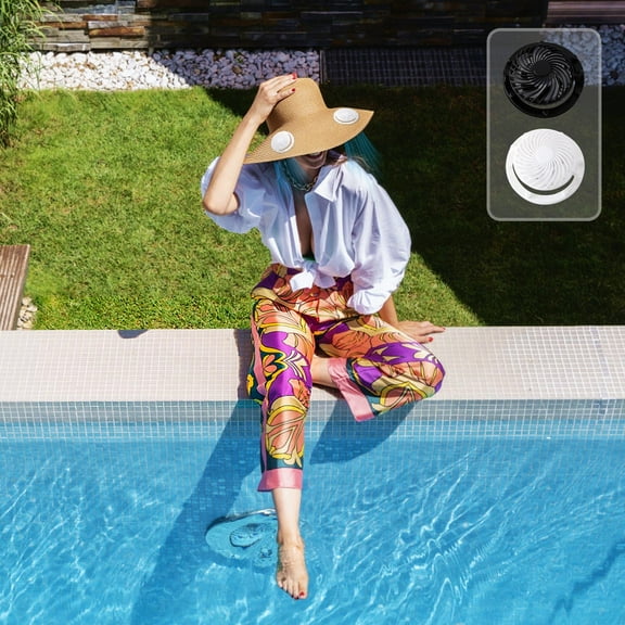 Viflosae Hat with Fan Solar Hat Hat with Fans Solar Power Solar Fan Cap Rotating Removable Fan Accessories Solar Fan Accessories