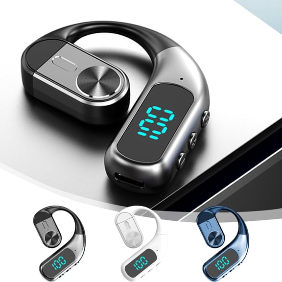 Viflosae Headphones Wireless Earphones Hanging Ear In Business Sports Low Latency High Battery Intelligent Noise Reduction True Wireless 5.4 Bluetooth Openear Headphones for Business Meetings