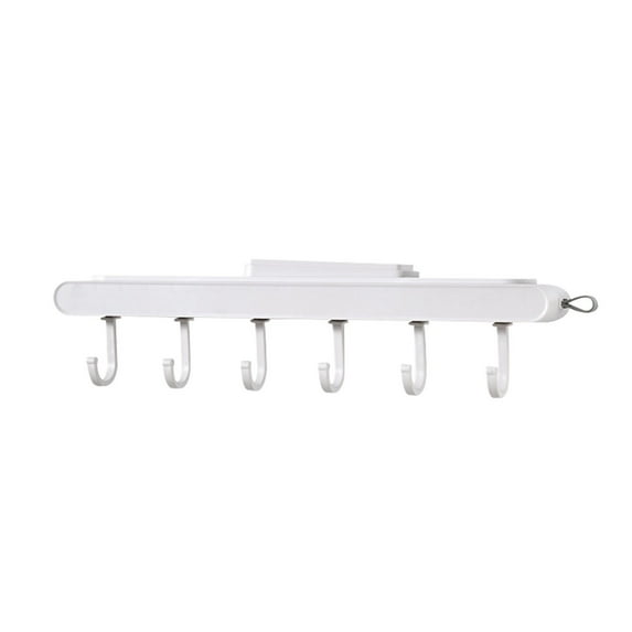 Viflosae Hooks for Hanging Punch-free Pull-out 6 Hooks Kitchen Kitchen Utensils Storage Rack Holiday Deals