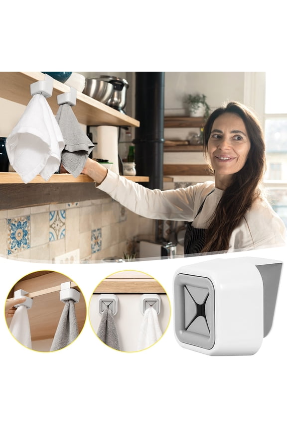 Hooks for Hanging Rag Clip Hookless Elastic Towel Gloves Fixed Storage Clip-Towel Stopper Dish Cloth Hook Rag Rack