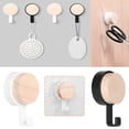 thumbnail image 1 of Viflosae Hooks for Hanging Wooden Round Hook Household Multifunctional Nail-free Hook-free Hook, 1 of 7