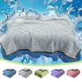 thumbnail image 1 of Viflosae Ice Blankets for Hot Sleepers Summer Ultimate Coolings Blanket Summer Air Conditioning Quilt Cool Feeling Ice Silk Summer Quilt Thin Ice Cream Quilt Washable Washable, 1 of 9
