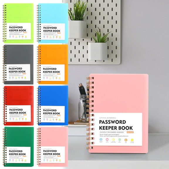 Viflosae Journaling Notebooks Work Notebook Mini Size Password Book A6 Loose Leaf Notebook with Thickened Feel Notebook