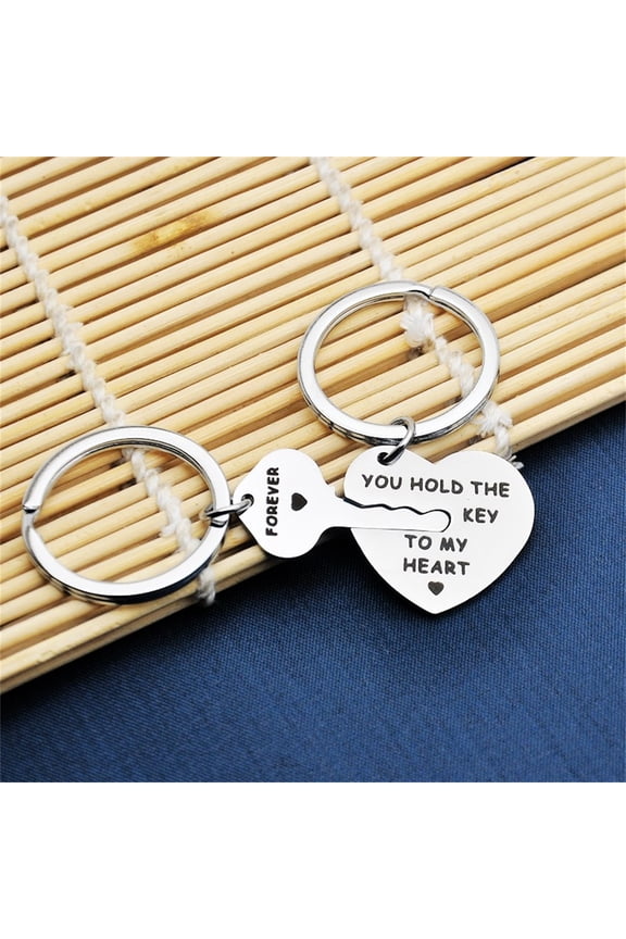 His And Her Keychain Set Couple Gifts For And Girlfriend A Piece Of Him And Her Keychain Set Couple Anniversary Valentine's Day Gift Valentines Day Gifts