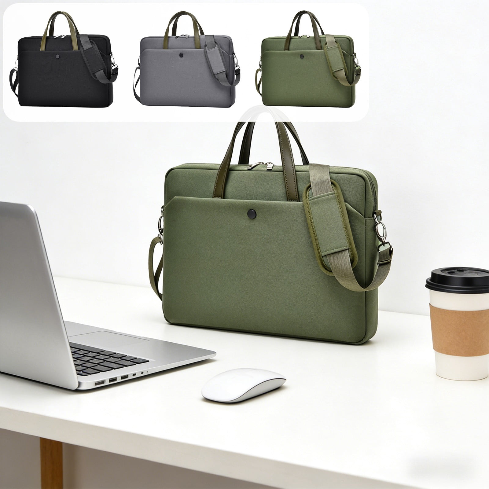 Viflosae Laptop Bag Computer Backpack for Women 14 Inches Laptop Bag Messenger Shoulder Bag for Laptop Or Tablet Sleek Lasting and Water-Repellent Fabric Travel Storage Bag