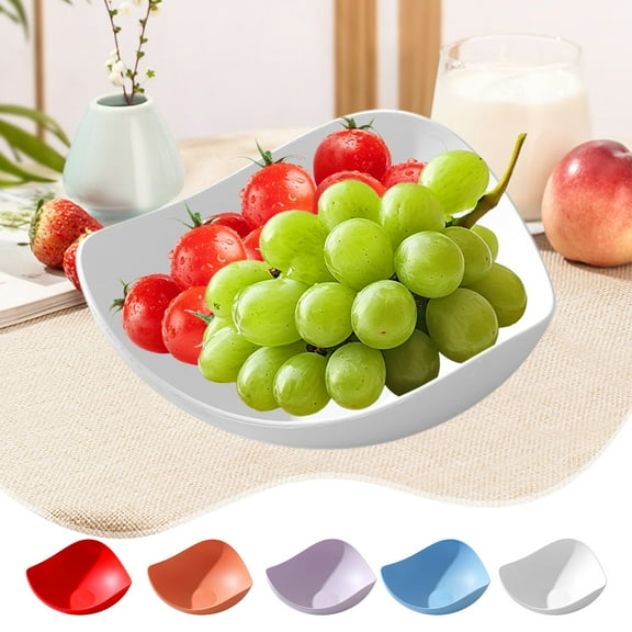 Viflosae Large Fruit Bowl for Kitchen Counter Fruit Basket for Kitchen Counter Plastic Fruit Plates Household Candy Melon Living Room Snacks Dry Fruit Plates Plates Hot Pot Vegetable Basin