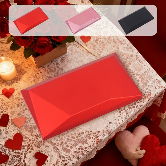Viflosae Jewelry Storage Valentine Gift Rotating Rose Jewelry Box Ring Box Necklace Box Accessory Packaging Box Romance Day Gift Box Jewelry for Valentine‘s Day