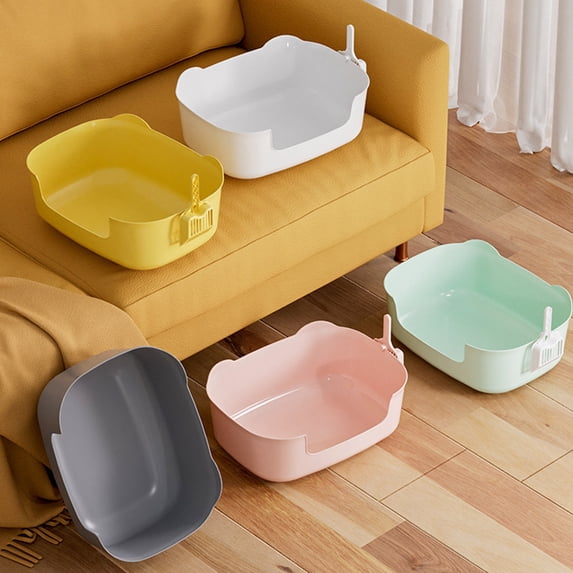 Viflosae Large Litter Box Extra Large Litter Box Large Cats Litter Box Banding Out Proof Spillage Proof Cats Litter Box Pet Supplies Cats Litter Box Fully Open One Pieces Litter Tray