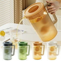 Viflosae Lemonade Pitcher Pitcher 2L Cold Kettle Refrigerator Cold Kettle Fruit Teapot Lemonade Drink Containers for Kitchen Home Party Bar Wedding Gift for Anniversary, Birthday, Christmas