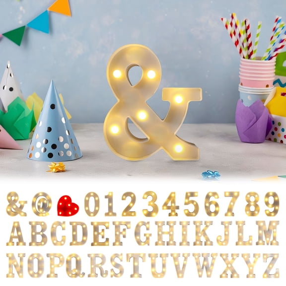 Viflosae Light for Bedroom Letters Lights Alphabet Lamp LED Letter Lighting Letter Light Illuminated Letters Night Lights Decoration for Birthday Party Wedding Children’s Room