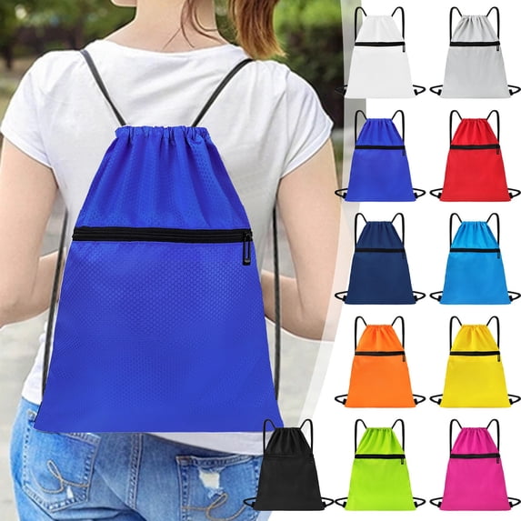 Viflosae Lightweight Backpack Travel Backpack Multi Functional Waterproof Sports Drawstring Backpack - Oxfords Cloth Fitness Travel Storage Bag There's A Small Pocket for Swimming, Sports, Hiking