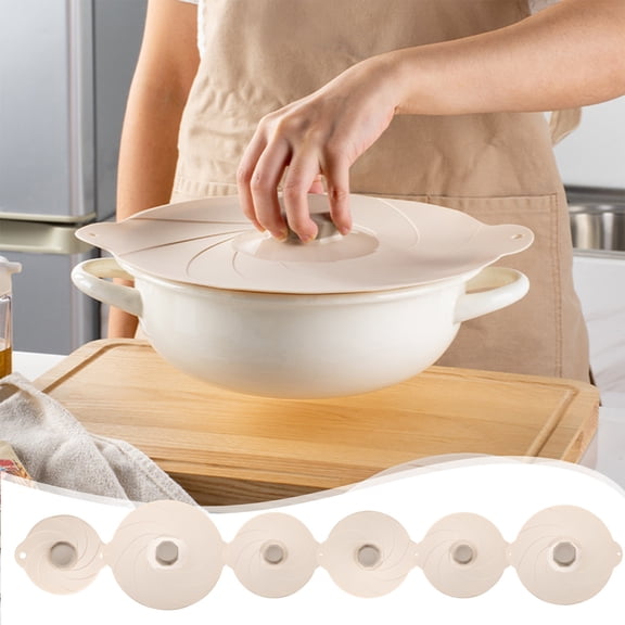 Viflosae Microwave Suction Lids Heat Resistant Reusable Splash Guard Covers for Bowls Plates Pots Pans Splatter Proof Food Covers for Heating Cooking Use