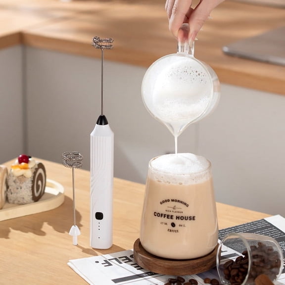 Viflosae Milk Frother Electric Handheld Coffee Stirrer Powerful High Speed Foam Maker Battery Operated Whisk for Latte Cappuccino Hot Chocolate Matcha Whisking Tool User