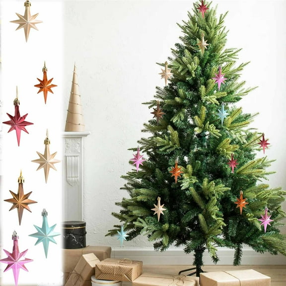 Viflosae Mini Ornaments Vintage Christmas Decor Christmas Decorations Christmas Gift Package Combination Christmas Tree Pendant Christmas Set for DIY Christmas Crafts and Customized Decor