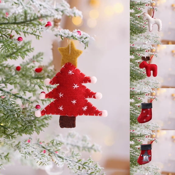 Viflosae Mini Tree Decorations Valentines Ornaments for Tree Christmas Decorations Christmas Tree Ornaments for Gift Giving