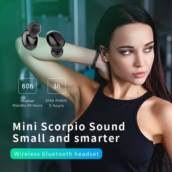 Viflosae Mini True Wireless Sport Earbuds Headset Bluetooth 5.0 Stereo Headphones Electronics Gadgets