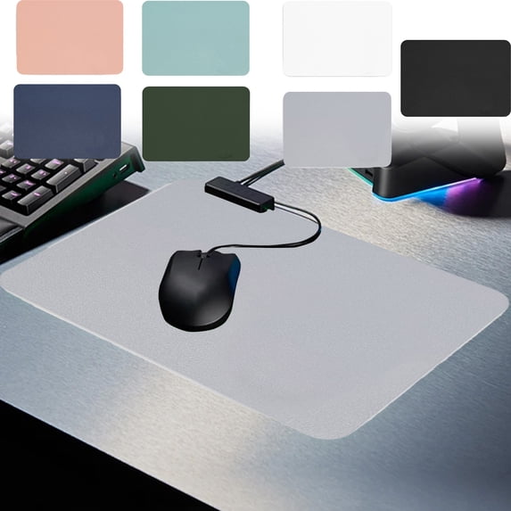 Viflosae Mouse Pas Computer Mouse Pad Actual Leather Mouse Pad Small Size Watertight Oil-avoidance Robust Contracted Color Easy To Clean Glossy Click Masterful Mouse Mat