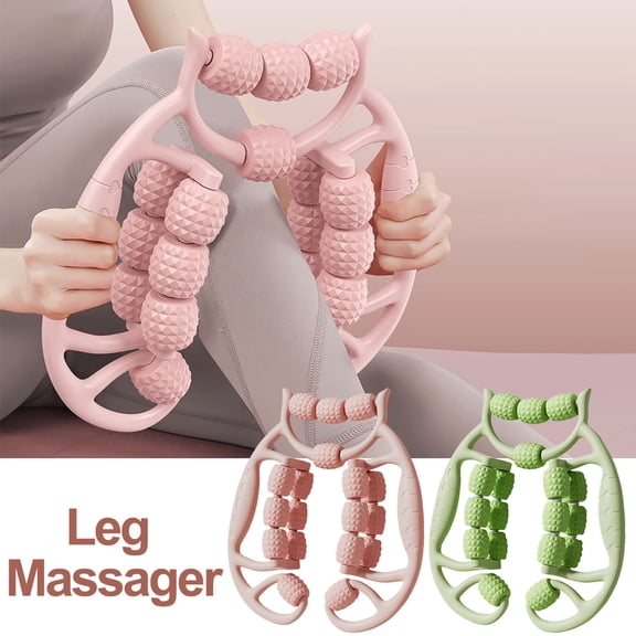 Viflosae Muscle Roller Leg Roller Cellulite Roller Muscle Relaxer Circular Leg Clamp Deep Tissue Massage Tool for Legs Arms Body Drainage Handheld Roller for Yoga,