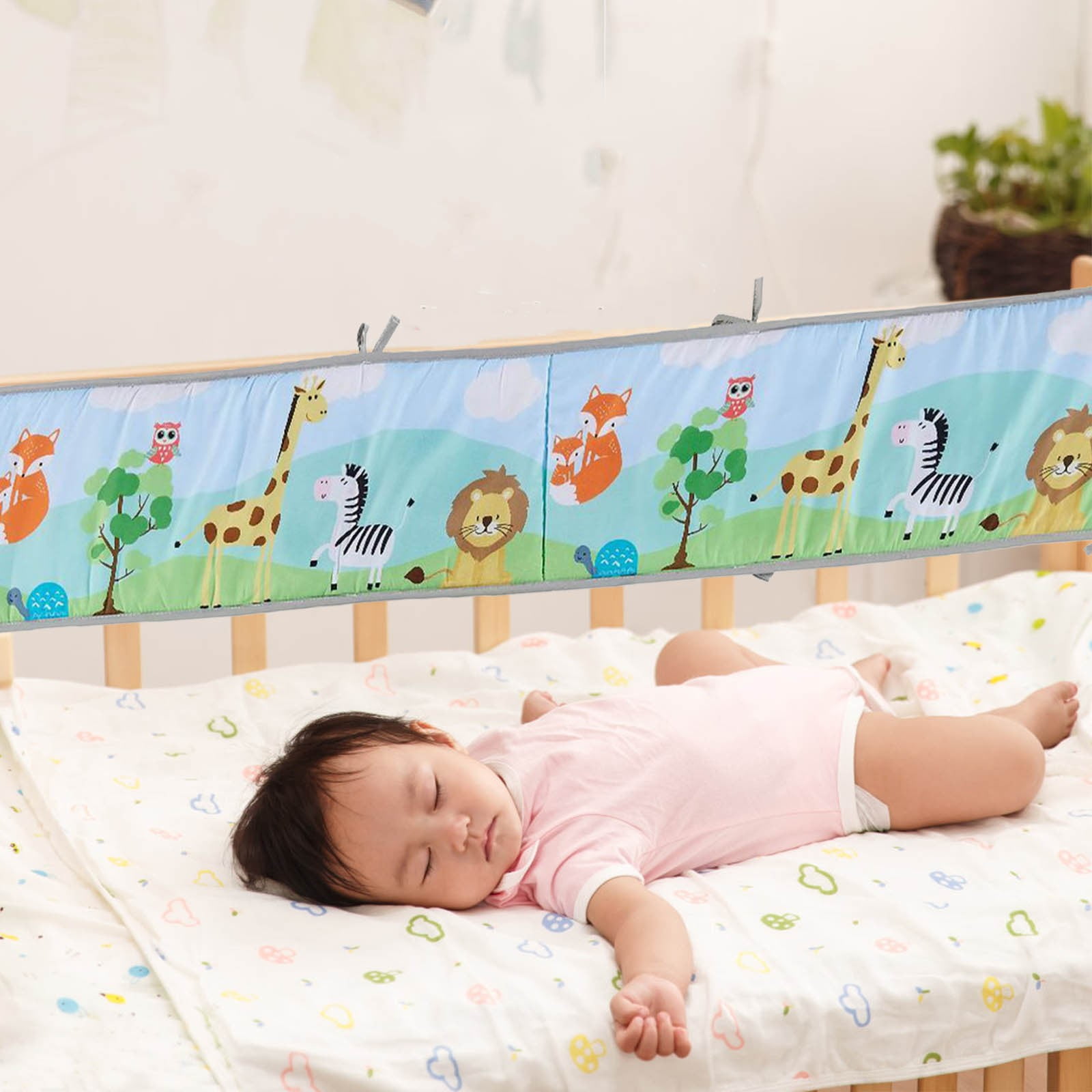 Kinder Bettkanten-Schutz 250x30cm - Weiche Polsterung Gegen Stürze & Anstoßen