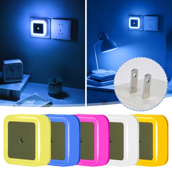 Viflosae Night Light LED Night Lights Warm Night Lights Plug Into Wall LED Christmas Light Bulb Bed Lights with Autos Sensor for Kids Bedroom Kitchen Hallway