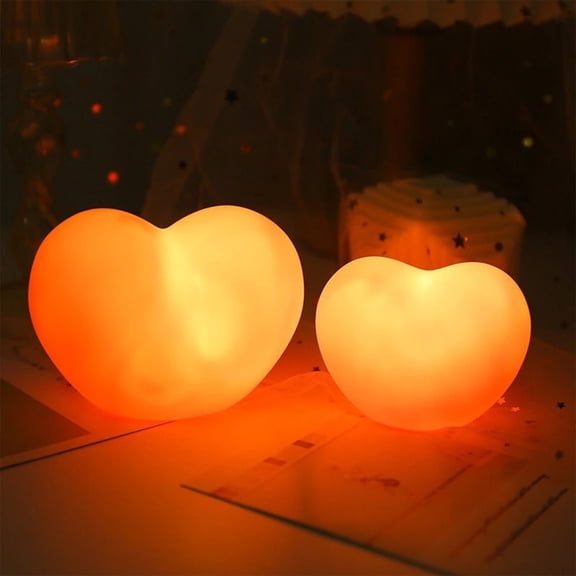 Viflosae Night Lights Valentine's Day Decor Lov-e Night Light Room Ambiance Light V-alentine's Day Heart Shaped Bed Light Prop Small Light for Valentines Day 2026