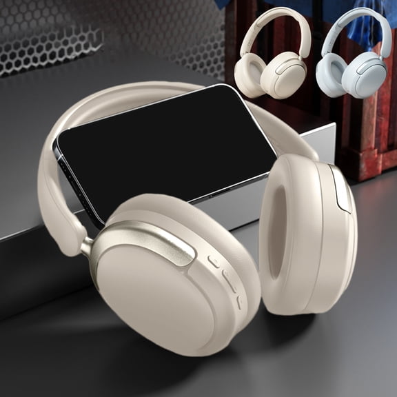 Viflosae Over Ear Headphones Gaming Headphones Head Mounted Wired and Wireless Double Mode Foldable Soft Headband Low Latency High Battery 5.4 Sports Gaming Bluetooth Headphones Earphones