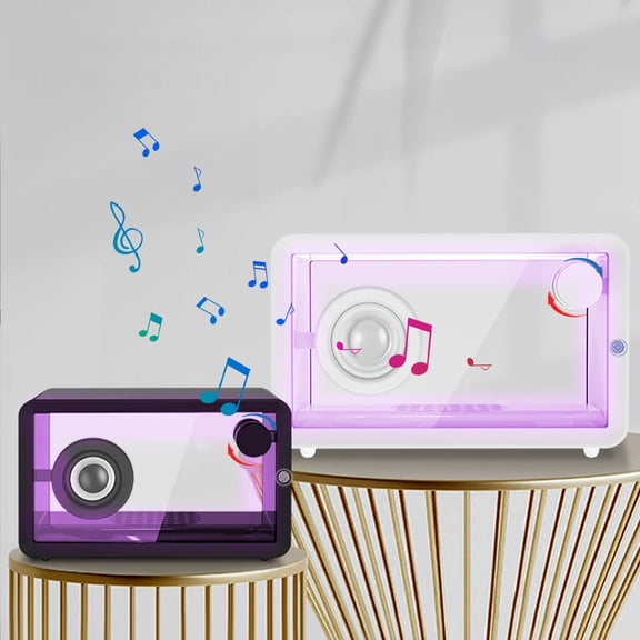 Viflosae Outdoor Bluetooth Speakers Bluetooth Speaker Surrounding Transparent Bluetooth Speaker Dazzling Full Screen Sound System