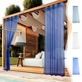 thumbnail image 1 of Viflosae Outdoor Curtains for Patio Waterproof Water Proof Window Screen Terrace Outdoor Pavilion Transparent Screen Curtain Outdoor Curtain Curtains 84 Inch Length, 1 of 9