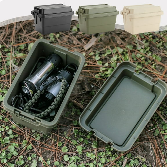 Viflosae Outdoor Desktop Mini Storage Box Cam BBQ Tool Organizer Condiment Bottle Holder Multipurpose Travel Picnic Table Accessory Easy Use