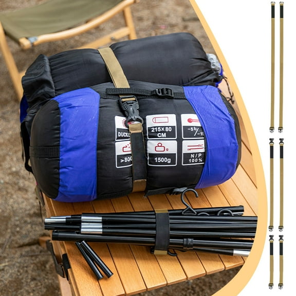 Viflosae Outdoor Luggage Strap Double Webbing Buckle Adjustable Fixed Luggage Secure Sports Equipment Gear Strap Multipurpose Set for Cam Hiking Travel