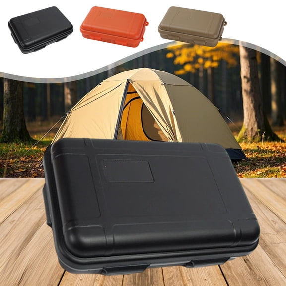Viflosae Outdoor Survival Kit Storage Box Large Waterproof Shockproof Case Sealed Container Pressure Resistant Emergency Tool Organizer for Camping Hiking Wilderness Adventure Gear Equipment
