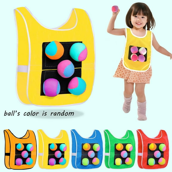 Viflosae Outside Toys for Toddlers 1-3 Stocking Stuffers for Kids Colorful & Eye-Catching Kids Stickyball Game With 5 Balls Funny Outdoor Sport For Kids Outdoor Game