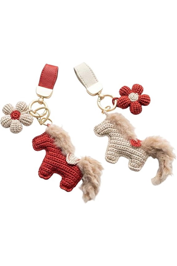 Party Decorations Decorations for Living Room 2026 Year Of Gift Handmade Crochet Keychain Bag Cute Ornament