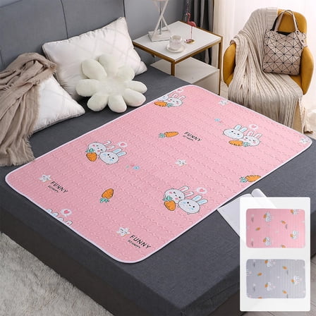 Viflosae Pee Pads for Adults Bed Pads 59x39.37 Inches Waterproof And Washable Large Bed Pad For Elderly Care Incontinence Protection Menstrual And Child Bedwetting for Puppy Training and Pet
