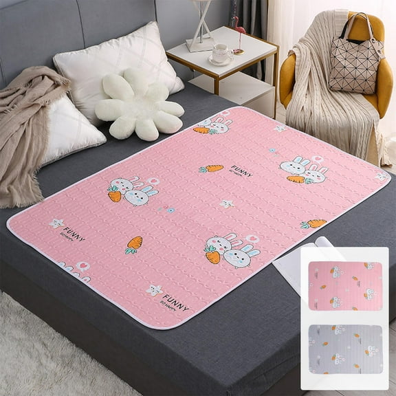 Viflosae Pee Pads for Adults Bed Pads 59x39.37 Inches Waterproof And Washable Large Bed Pad For Elderly Care Incontinence Protection Menstrual And Child Bedwetting for Puppy Training and Pet