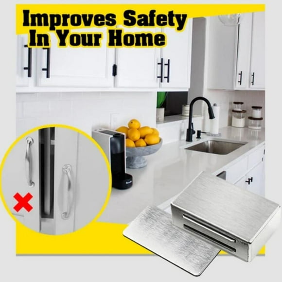 Viflosae Perforation-free Thin Invisible Door Stopper Sliding Door Wardrobe Door Magne Hardware Tools Up to 40% off