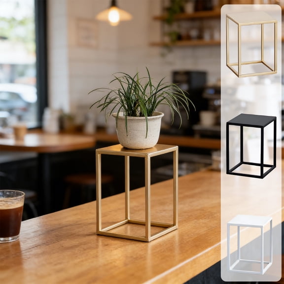 Viflosae Plants Stands Indoor Plants Stand Outdoor Basic Ironwork Flower Stand for Living Room Floor Standing Green Plants Pot Rack for The Entrance Balcony Storage Rack