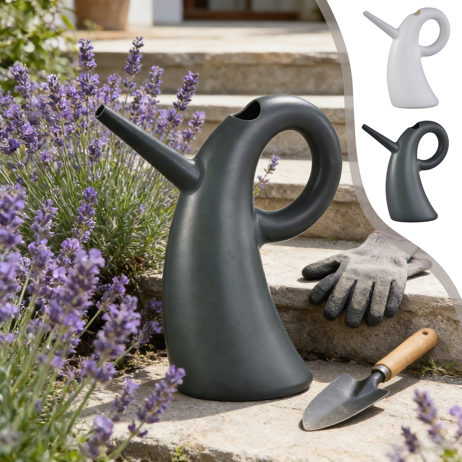Viflosae Plants Watering Can Small Watering Can Watering Can Indoor Plants ABS Small Watering Can with Long Spout Sheep Shape Water Can for House Plants Garden Flower
