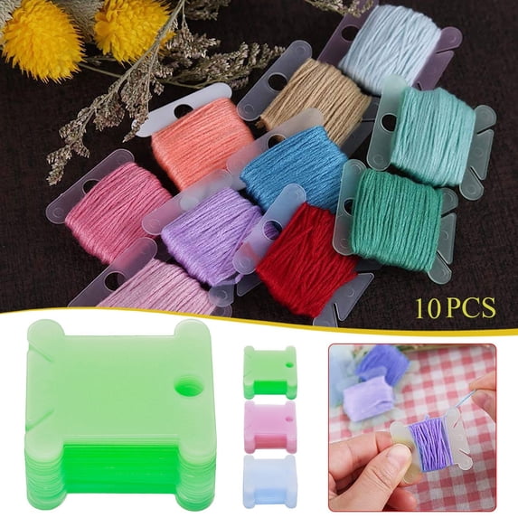 Viflosae Plastic Winding Board Thread Organizer Storage Board Craft Tool Sewing Material Cord Yarn Management for DIY Needlework Arts Crafts Efficient Organizing