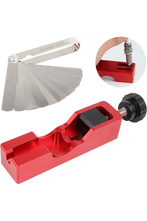 Plug Kit Feeler Gauge Set Adjustment Tool for Auto Motorcycle Engine Repair Gap Measuring Tune Up Maintenance Garage Workshop Use