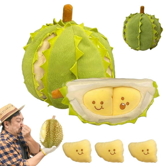 Viflosae Plush Toys for Women Christmas Gift Set Detachable Durian Plush Toy Fruit Durian Plush Toy Durian Plush Pillow Fruit Durian Plush Pillow Toys Fruit Plush Toy for Christmas Soft