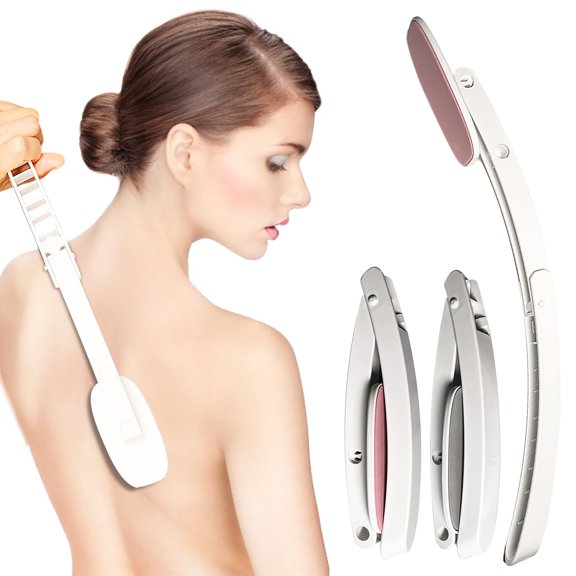 Viflosae Portable Back Applicator Flexible Back Wiper Self Care Tool Extendable Handle Easy Cream Lotion Application for Hard to Reach Areas Travel Home
