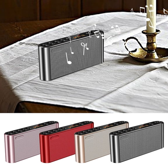 Viflosae Portable Speakers Wireless Bluetooth Speaker Bluetooth Audio Two Built-in Speakers HiFi Sound Quality Portable Subwoofer Wireless Radio Supports 3.5mm USB T-