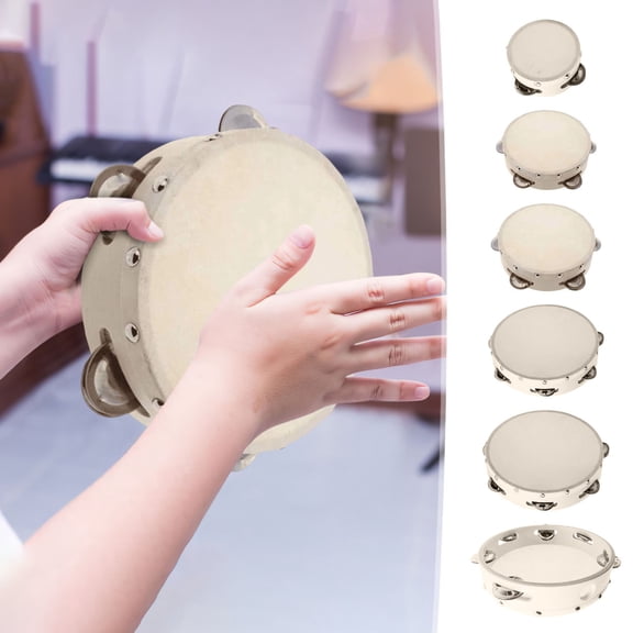 Viflosae Preschool Toys 8 Year Old Girl Birthday Gift 4/6/7/8/9/10 Inch Hand Tambourine Aluminum Alloy