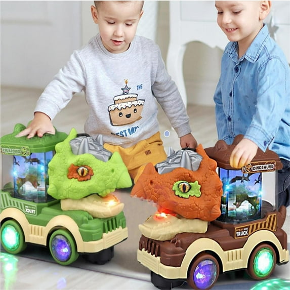 Viflosae Race Car Toys Universal Dinosaur Car Spray Engineering Car Sound And Light Kids Gift Kids Toys Boys Age 6 Gift Ideas Birthday /Christmas Gift