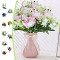 thumbnail image 1 of Viflosae Real Looking Artificial Flowers Small Artificial Plants Artificial Simulation Bouquet Artificial Flowers Fake Flowers Decoration Gift for Anniversary, Birthday, Christmas, 1 of 7