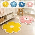 thumbnail image 1 of Viflosae Rugs for Entryway Bath Mats for Bathroom Flower Patterns Bathroom Floor Mat Flower Shape Soft Absorbent Antiskid Bath Rug Decorative Waterproof Comfortable Home, 1 of 7