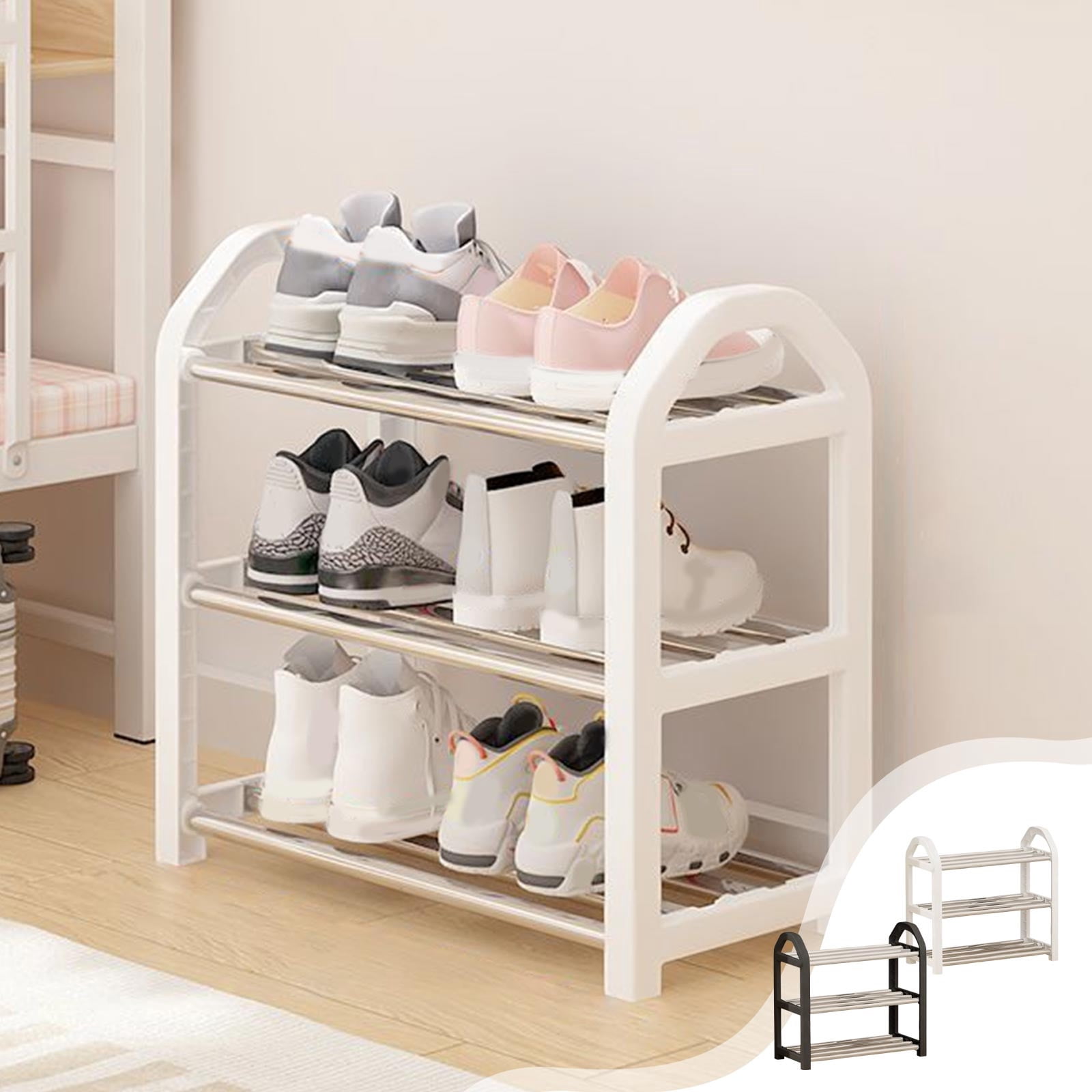 Graduated Shoe Rack Viflosae Shoe Rack Expandable Shoe Rack Multi-Tier Home Shoe Rack ...