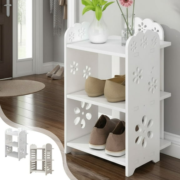 Viflosae Shoe Rack Shoe Cabinet Narrow Shoe Rack Doorway Narrow Slit Shoe Rack Space-Saving Multi-Tier Shoe Rack Compact Shoe Cabinet Open Shoe Cabinet Gift for Anniversary, Birthday, Christmas